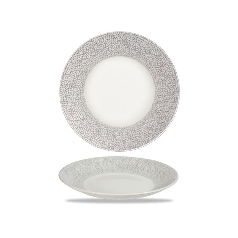 Deep Plate 28.1 cm Isla Spinwash Shale Grey - Churchill