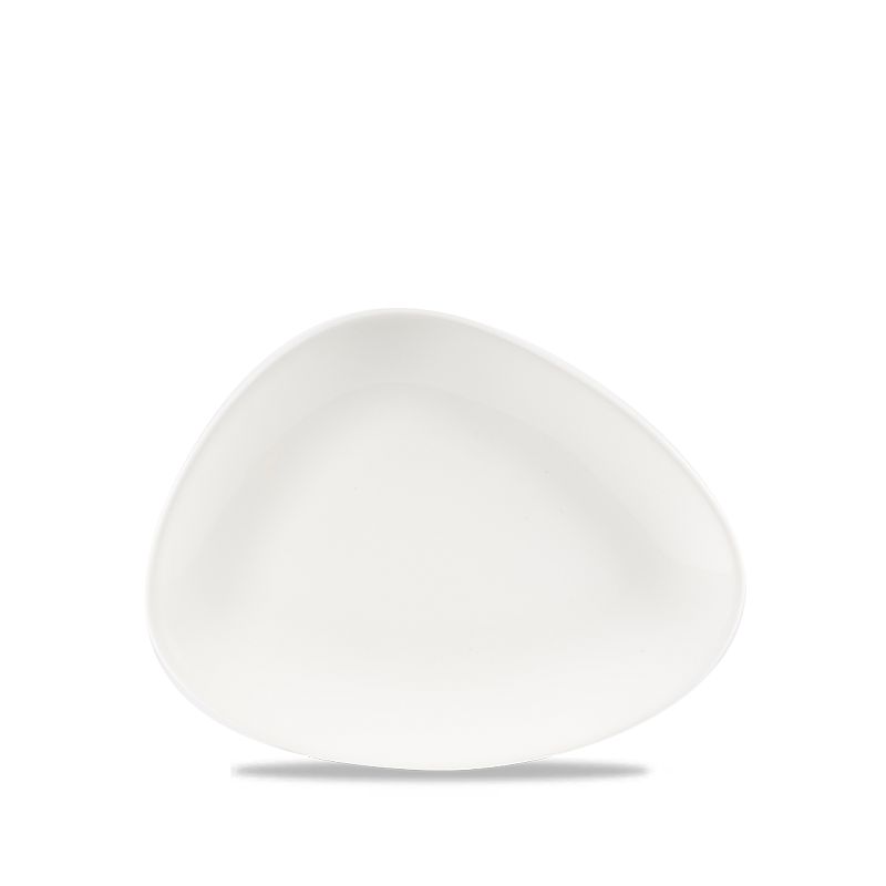 Triangular Plate 26.5 x 20.5 cm Chefs Plates White - Churchill