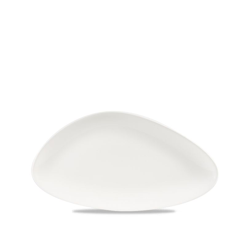 Triangular Plate 35.5 x 18.8 cm Chefs Plates White - Churchill