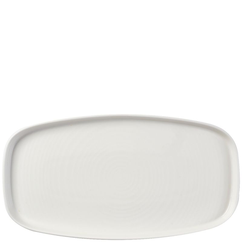 Oblong Plate with Vertical Rim 30 x 15.4 cm Chefs Plates White - Churchill