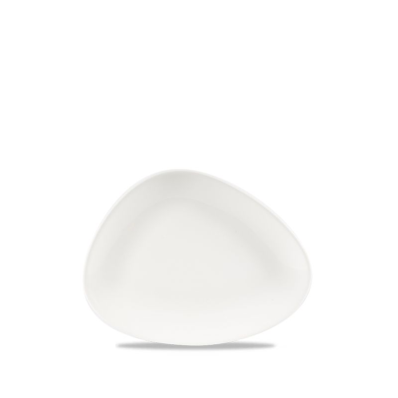 Triangular Plate 20 x 15 cm Chefs Plates White - Churchill
