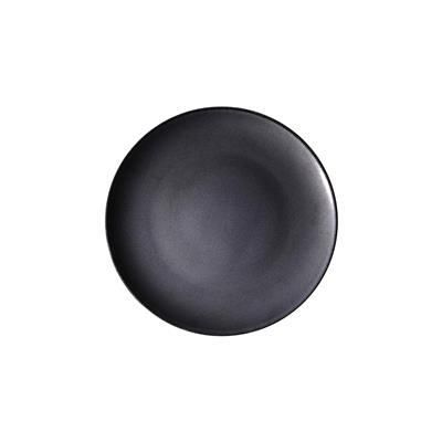 16 cm Saturno Nero Angry porcelain flat plate for horeca tasting service