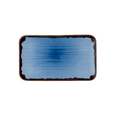 Rechteckiger Organic-Teller 27 x 16 cm Harvest Indigo - Dudson