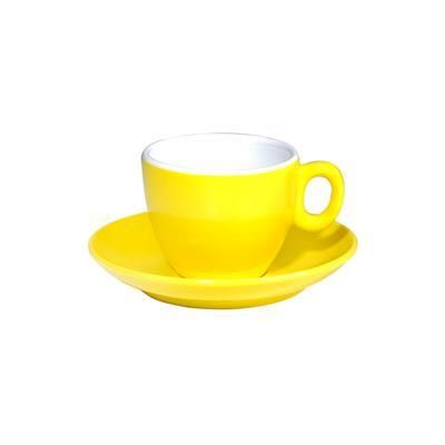 Inker espresso cup with saucer 7 cl Luna yellow porcelain horeca