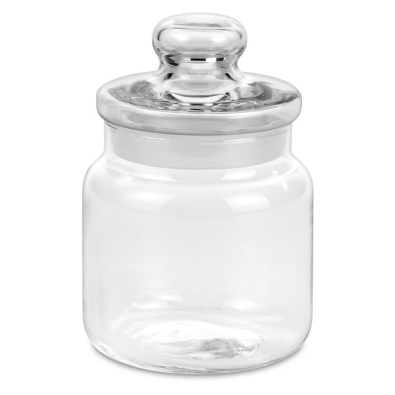 Borgonovo Lanterna Glasbehälter 58 cl mit Deckel fuer Horeca