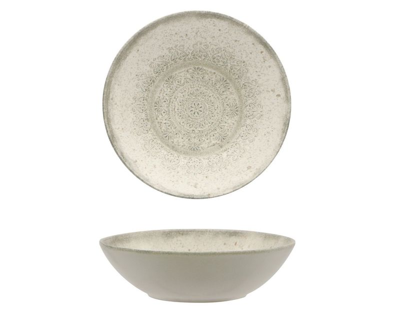 Deep Plate 22.4 cm Lace - Mesa Ceramics