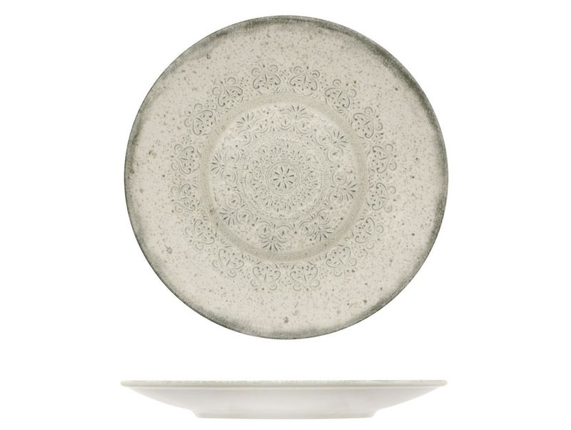 Coupe Dinner Plate 21 cm Lace - Mesa Ceramics