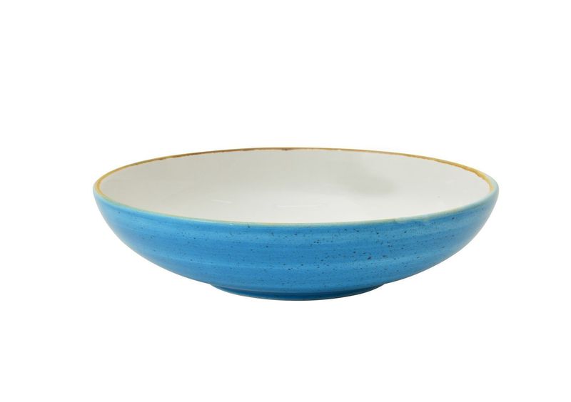 Deep Plate/Salad Bowl 23 cm Java Aqua Blue - Sango Hospitality