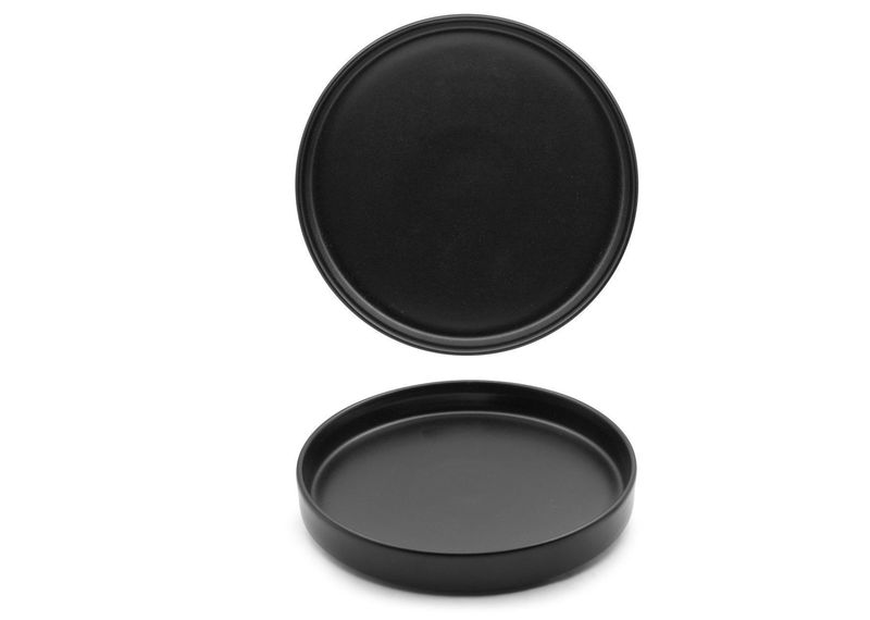 Stapelbarer Flacher Teller mit Hohem Rand, 28 cm Ora Taba Kaden - Sango Hospitality