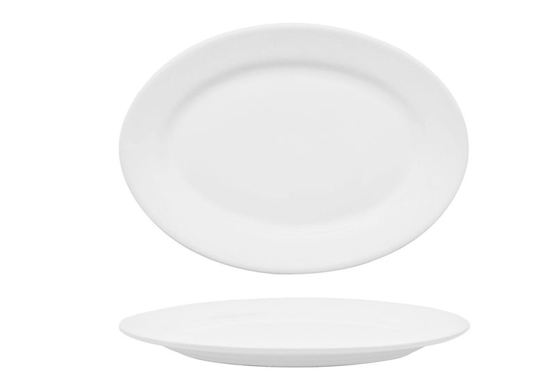 Oval Tray 30 x 21 cm Classic White - Sango Hospitality