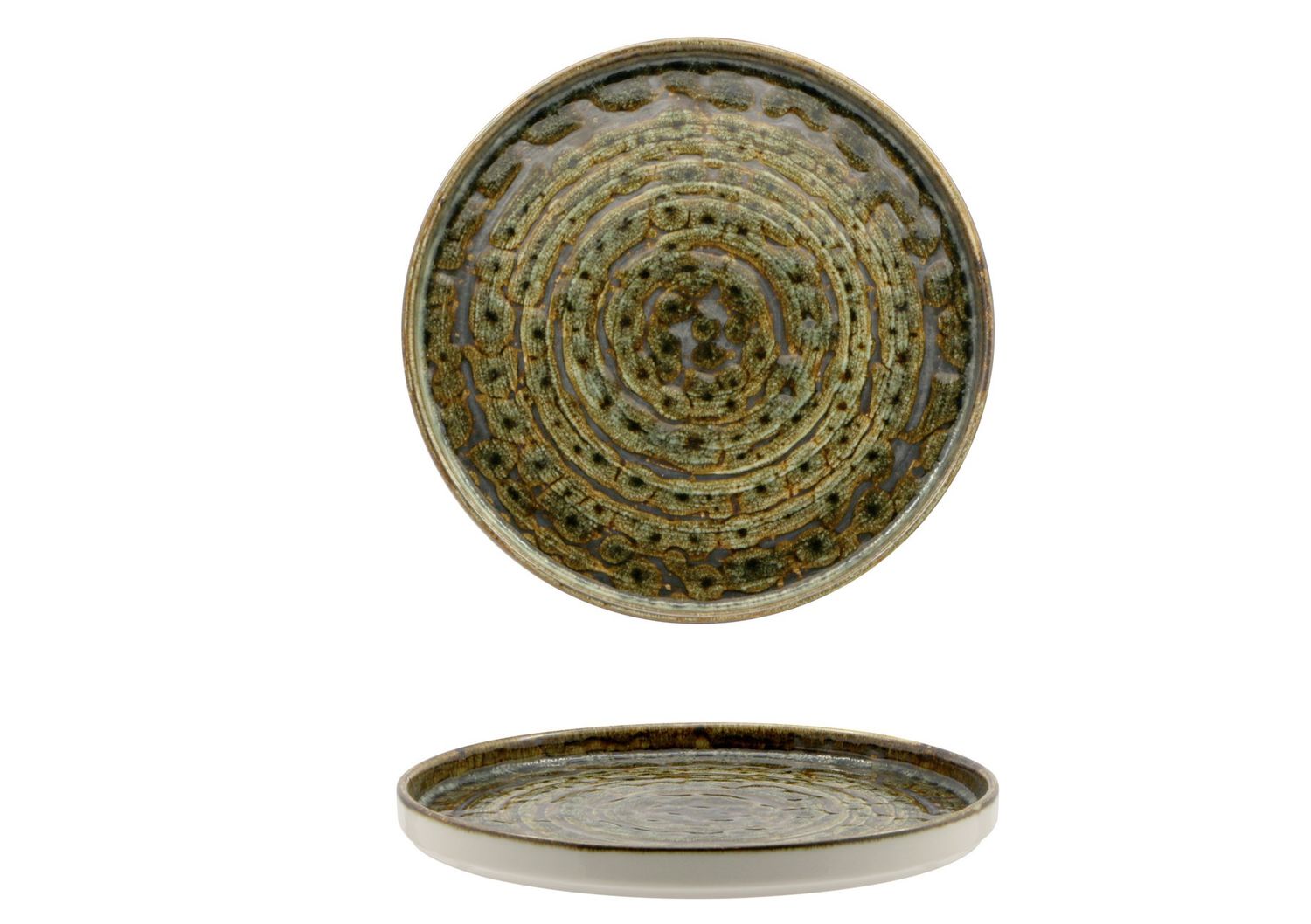 Piatto Nordico 20 x 1,5 cm Matheria Green - Lioness