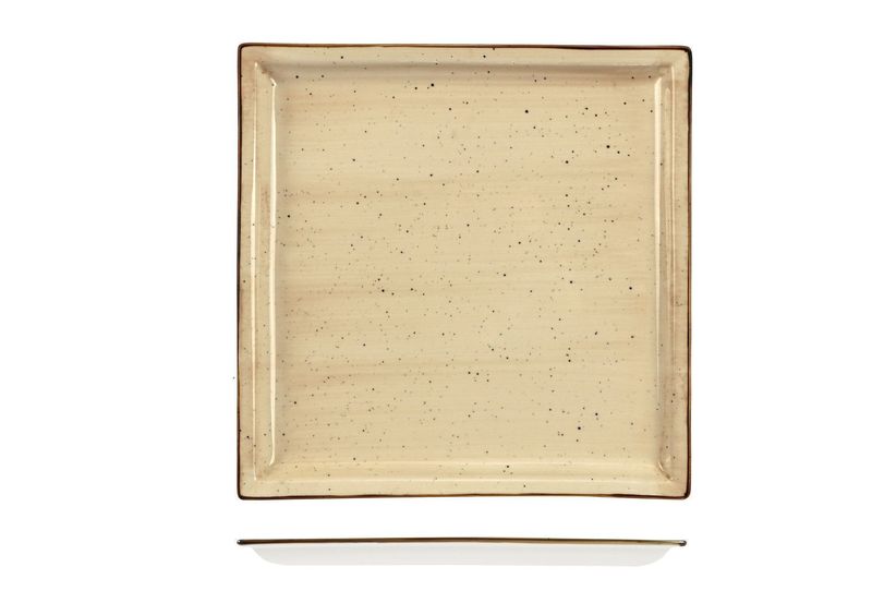 Quadratische Platte 26,5 x 26,5 cm Justcolor Cream - Lioness