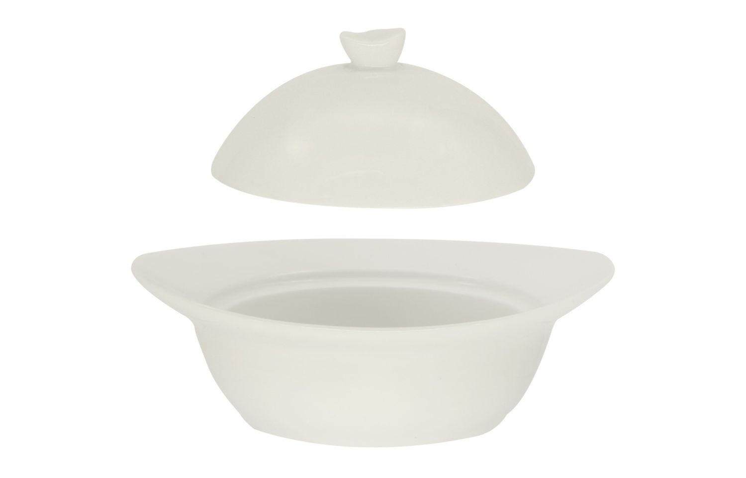 Lioness oval cocotte 16.6 cm with lid JustWhite line