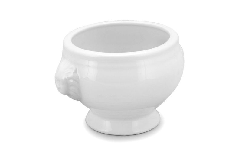Lion Head Soup Bowl 9 x 8.8 cm Justwhite - Lioness