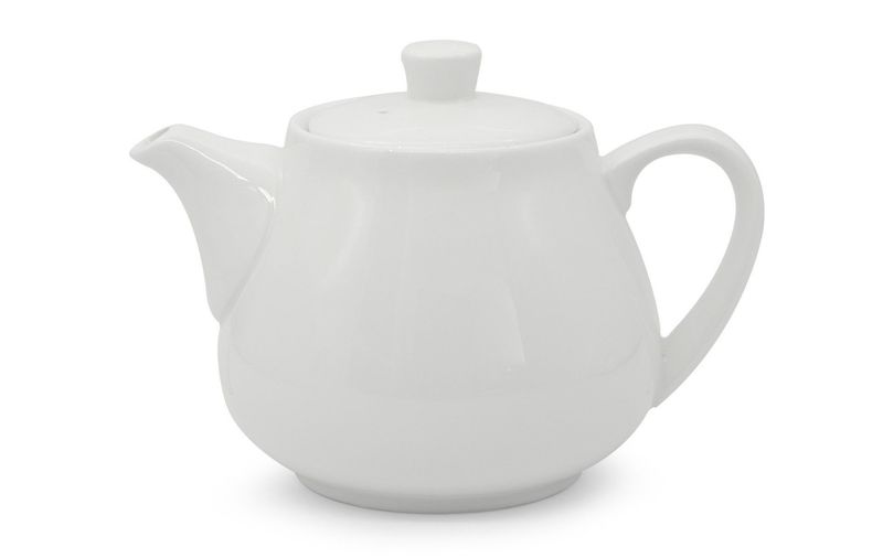 Lioness 60 cl JustWhite white ceramic teapot