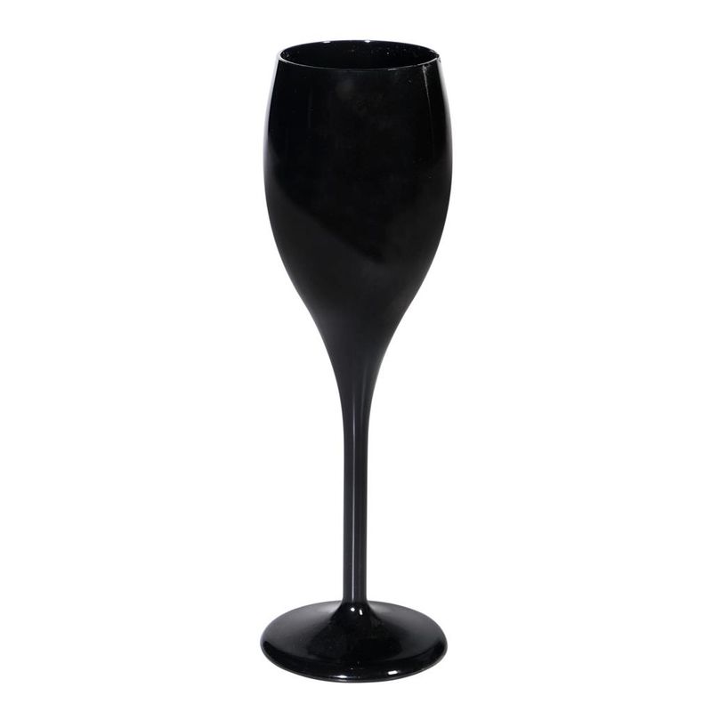 Flute Glass Opera 26 cl Black - Brevetti Waf