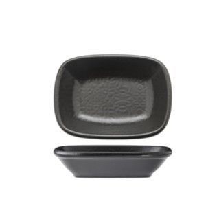 Rectangular Bowl 12.5 X 9 cm Black Matte - Güral Porselen