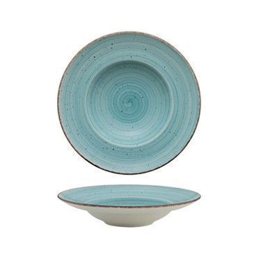 Pastateller 26 cm Gural Porselen Avanos blau Porzellan für horeca