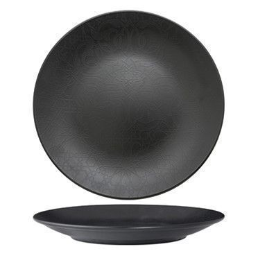 Flat Plate 30 cm Black Matte - Güral Porselen