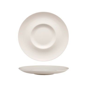 Flat Plate with Rim 31 cm Athens New Bone China - Güral Porselen