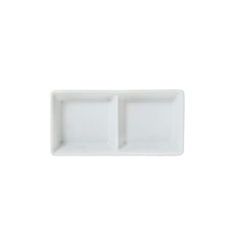 2-Compartment Small Bowl 12.5 x 6 cm Forma 41 Square - Royal Porcelain