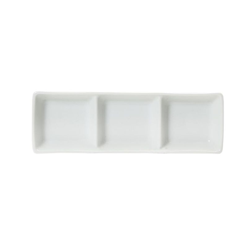 3-Compartment Small Bowl 18.5 x 6 cm Forma 41 Square - Royal Porcelain