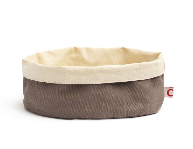Oval Bread Basket Gray 20 x 15 x 12 cm - Comas