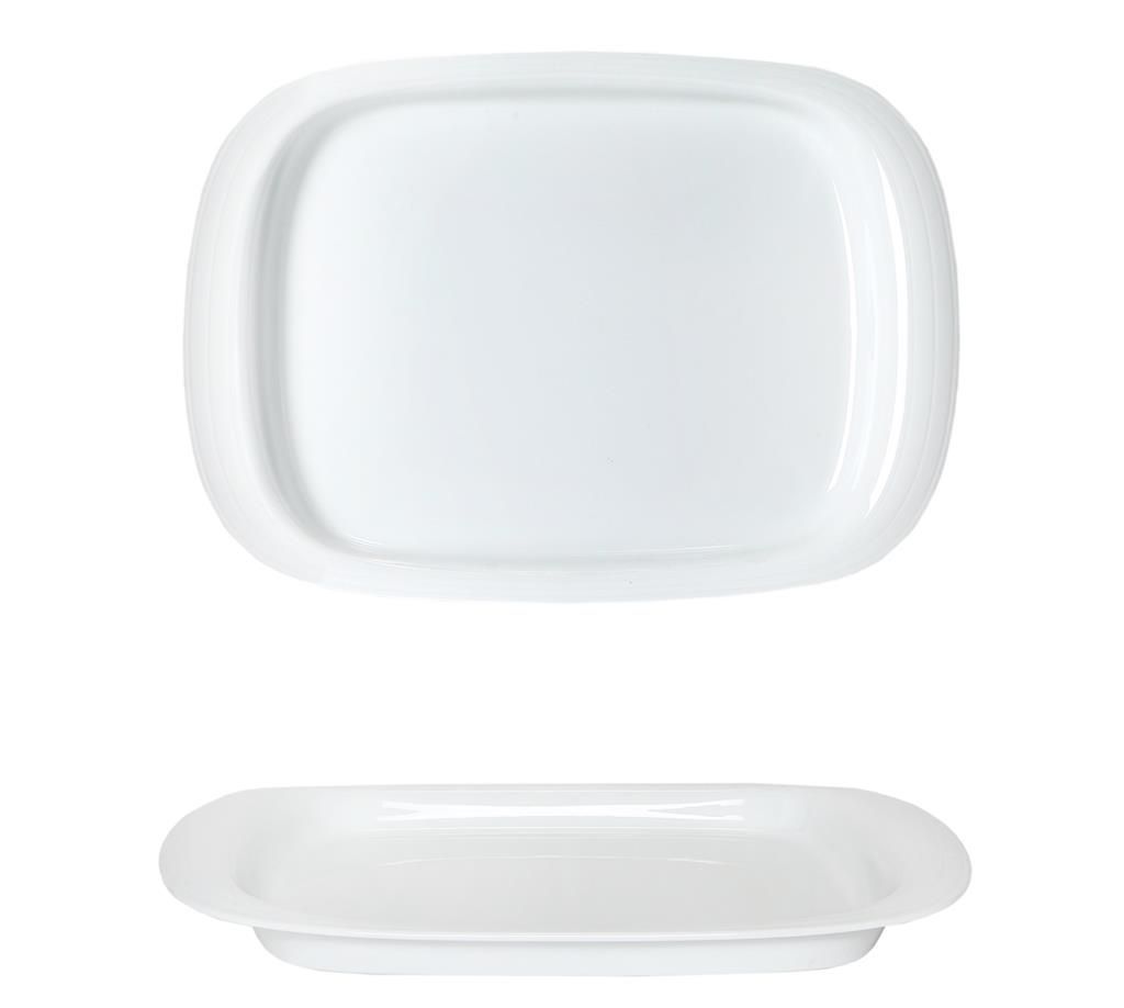 Pirofila rettangolare 36x28 cm porcellana Duo Costa Verde horeca