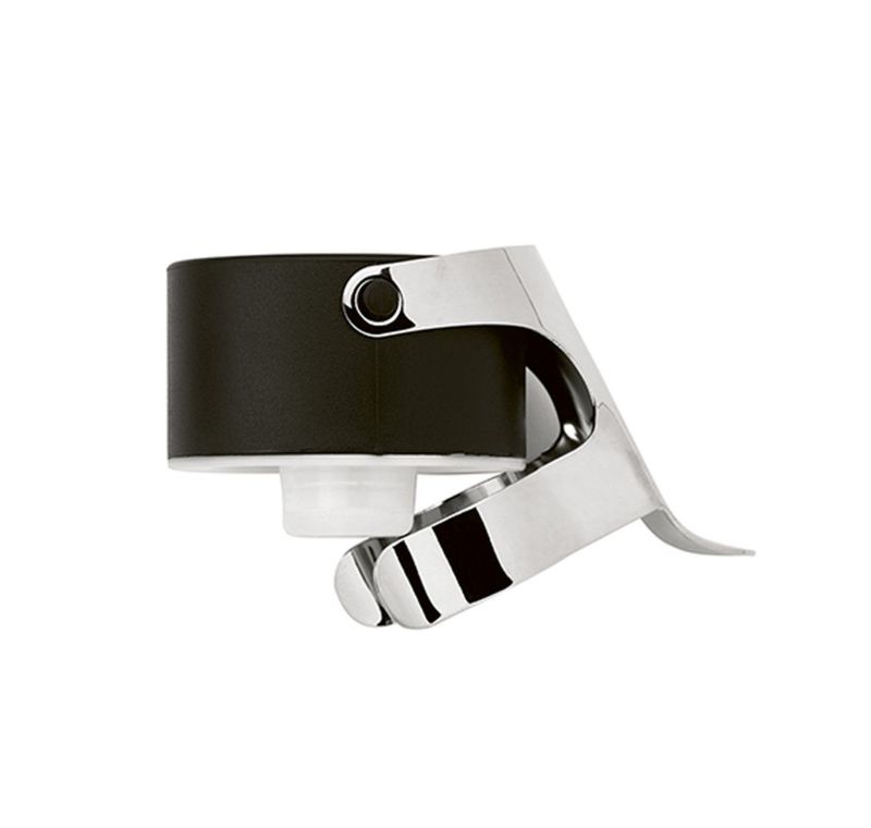 Black Champagne Sparkling Wine Stopper - Ghidini