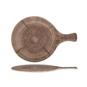 Round Cutting/Serving Board with Handle 24.5 cm Wood - Tirolix