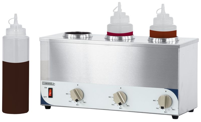 Sauce Warmer with 3 Containers - Casselin