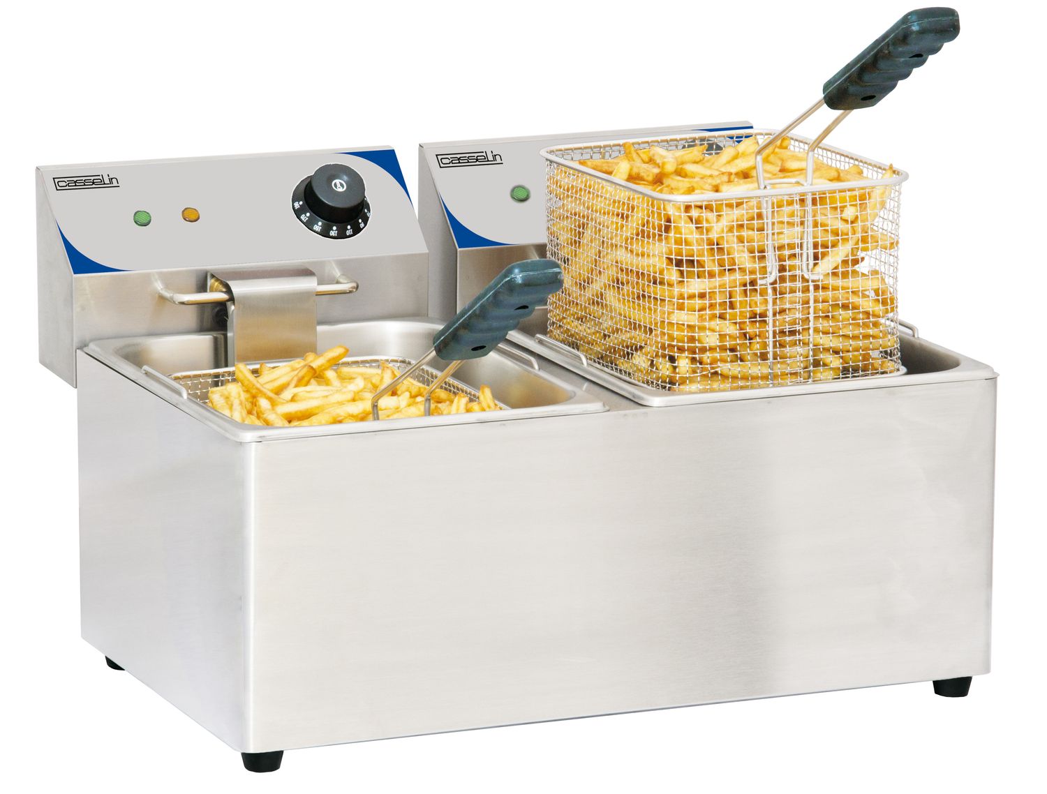 Electric Fryer 2 x 8 l - Casselin