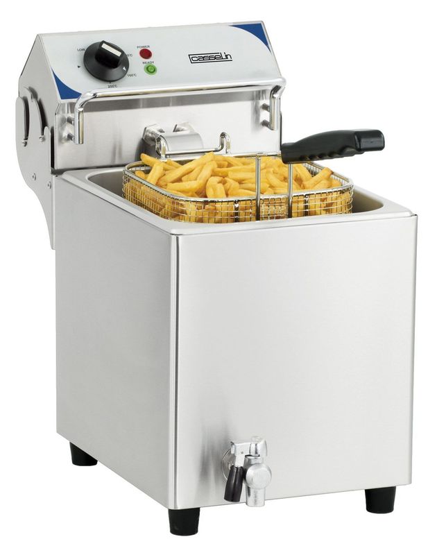 Elektrische Fritteuse mit Ölablass 7 l - Casselin