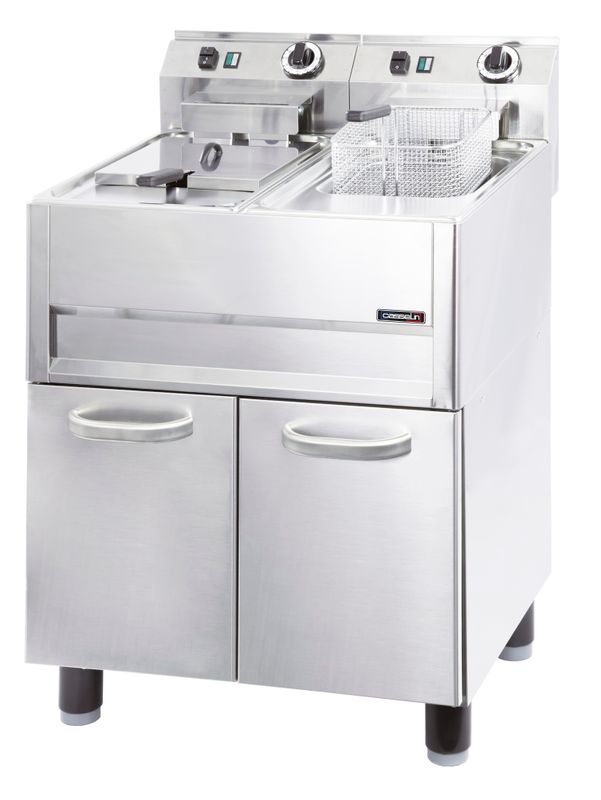 Elektrische Fritteuse auf Stand 2 x 13 l - Casselin