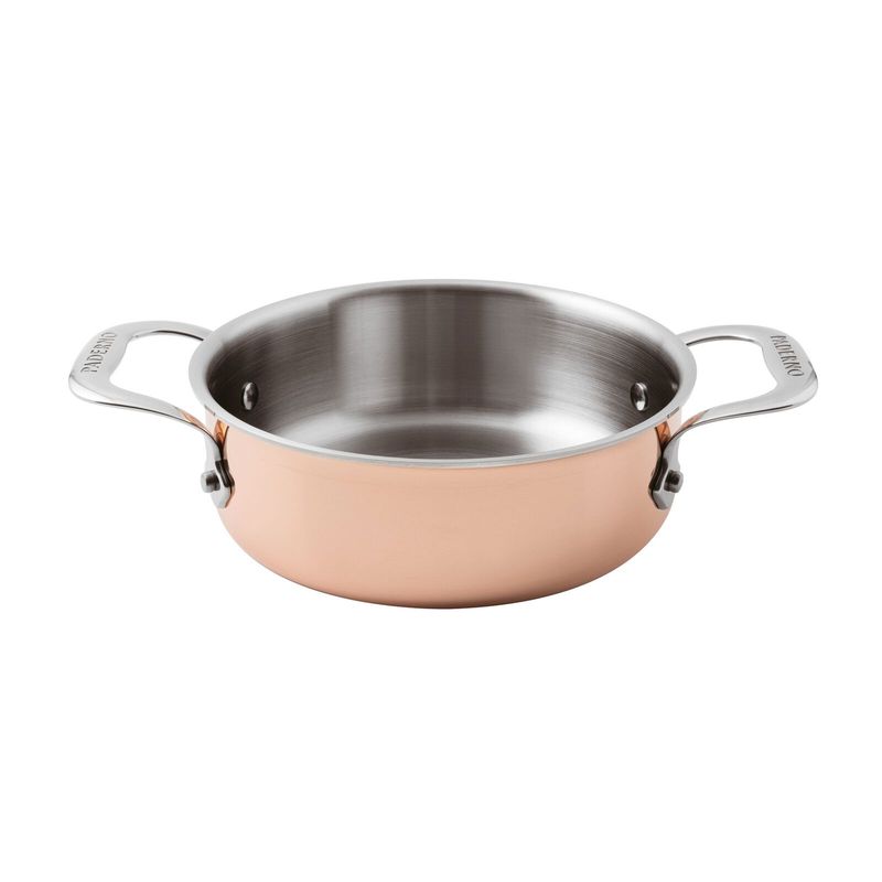 Flache Kasserolle 24 x 8 cm 15600 3-PLY - Paderno
