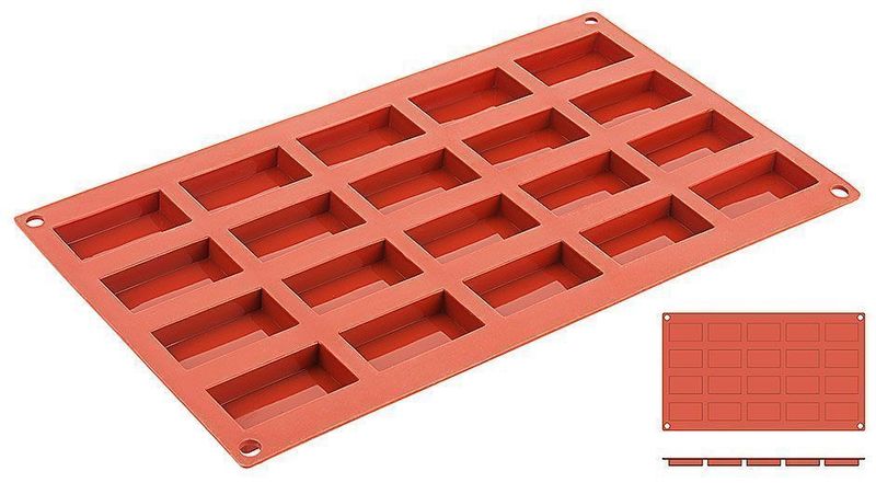 Silicone Mold Long Bars 4.9 x 2.6 cm - Contacto