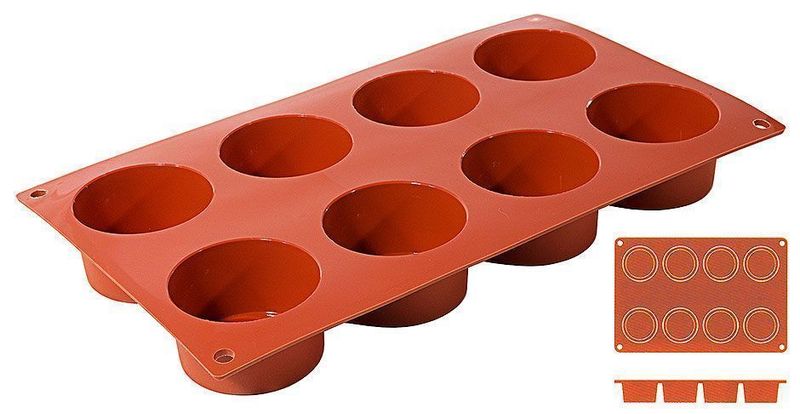 Cylindrical Silicone Mold 6 cm - Contacto