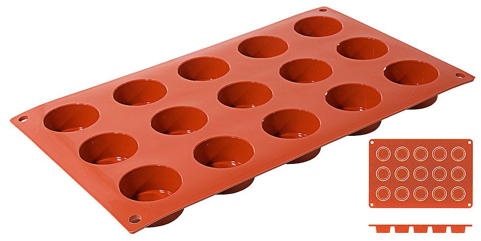 Mini Cylindrical Silicone Mold 4 cm - Contacto