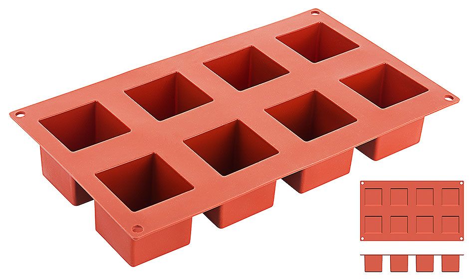 Square Silicone Mold 5 x 5 cm - Contacto