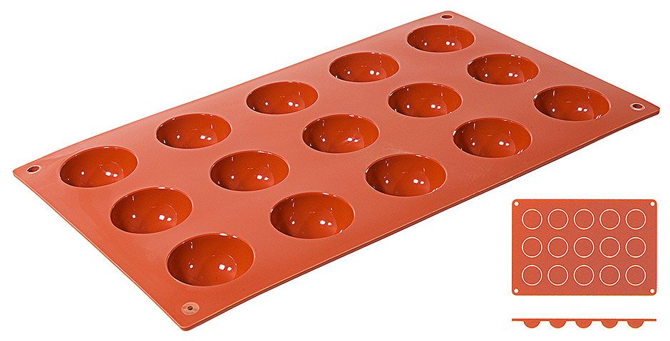 Hemispherical Silicone Mold 4 cm - Contacto