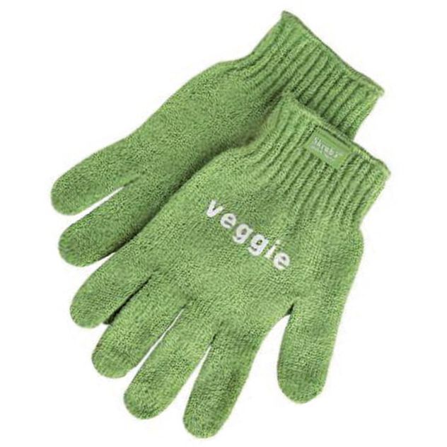 Green one-size scrub gloves - Paderno