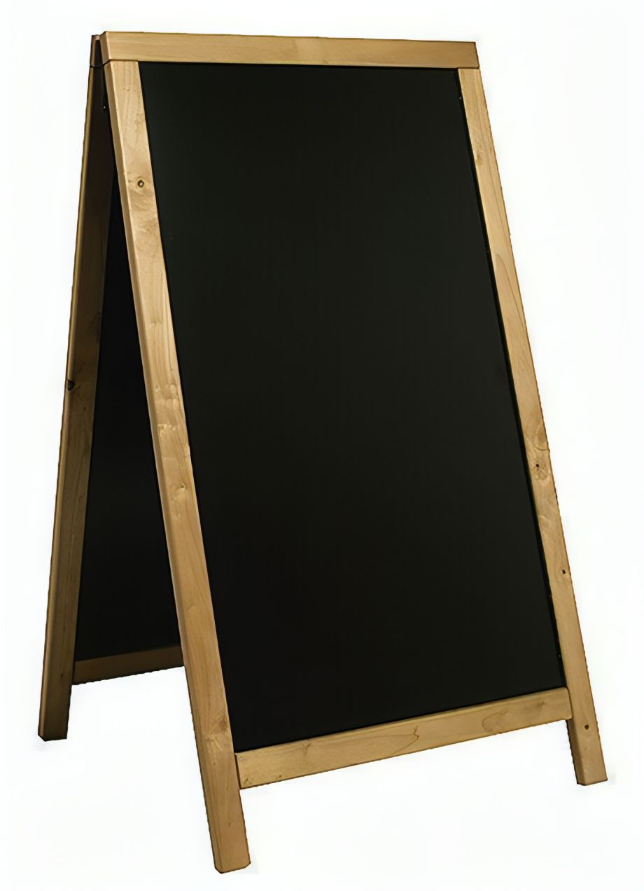 Chalkboard 58 x 100 cm Teak - Contacto