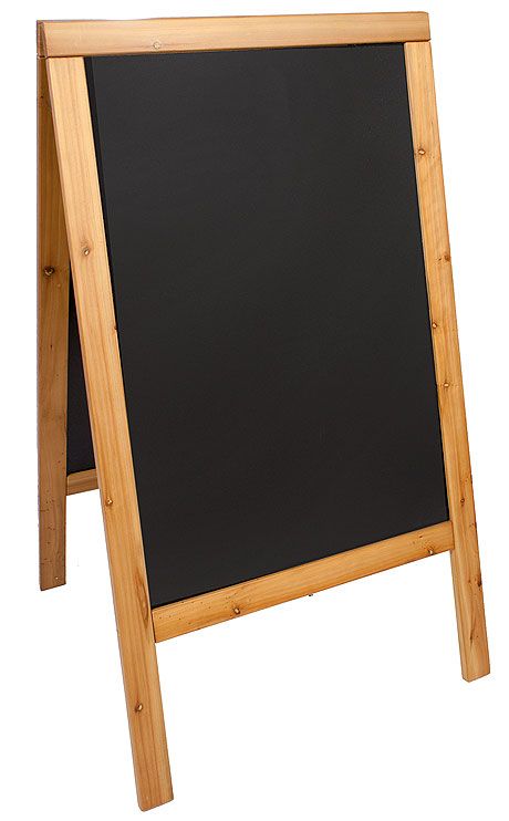 Blackboard 58 x 88 cm Teak - Contacto