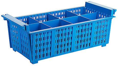 Cutlery Basket 43 x 21 cm Blue - Contacto