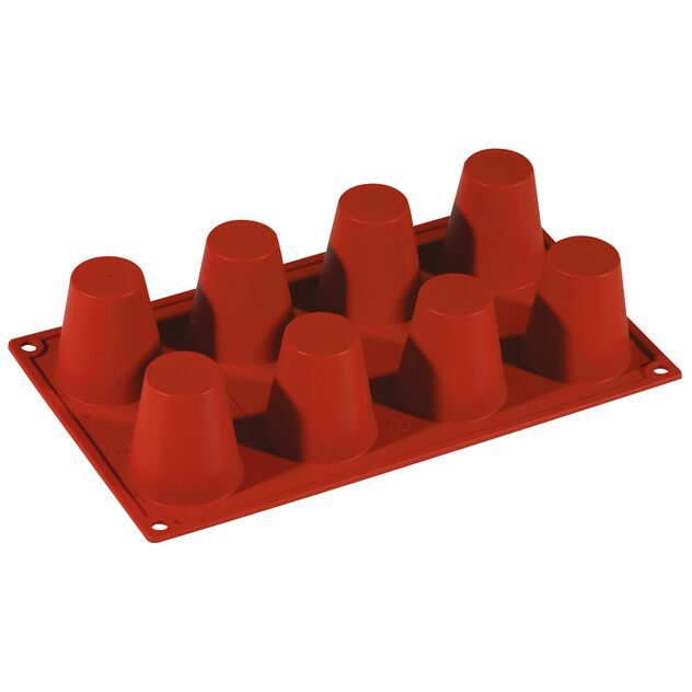 Large Babà Mold 30 x 17.5 cm, 8 pcs - Paderno
