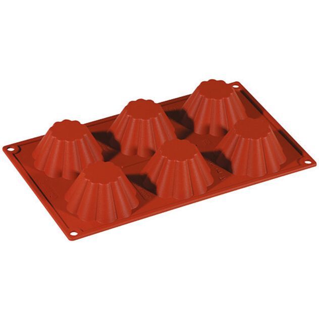 Fluted Brioche Mold 30 x 17.5 cm 6 pcs - Paderno