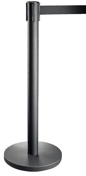 Barrier Post with 94 cm Black Tape - Contacto