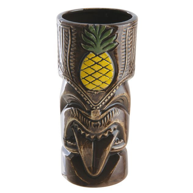 Tiki-Becher aus Keramik 510 ml Braun - Paderno