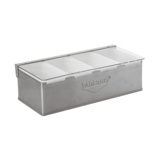 Condiment Holder with 4 Compartments 32 x 16 cm - Paderno