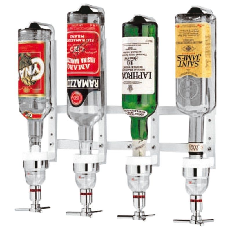 Wall mount for 6 bottles 67 cm - Paderno